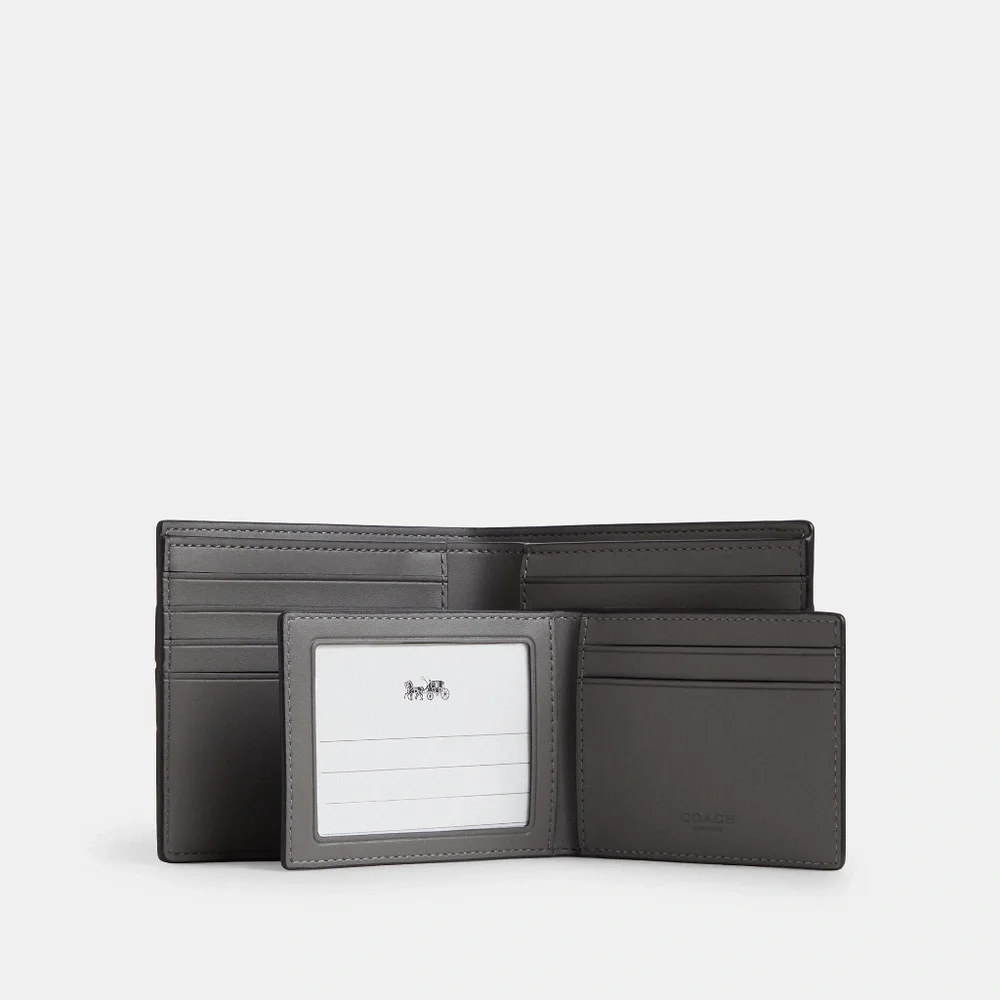 3-In-1 Wallet In Signature Canvas With Varsity Stripe / brand new product - Picture 3 of 5